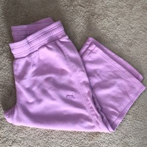 Pink Puma sweats capris